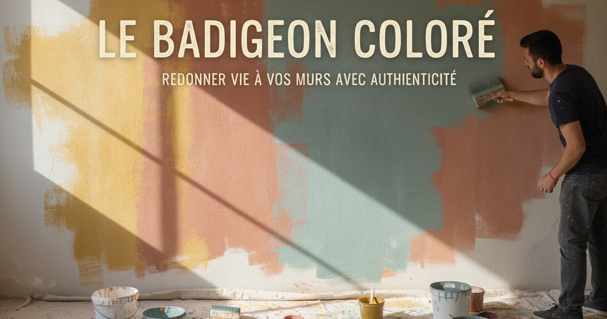 Le badigeon coloré : redonner vie à vos murs avec authenticité