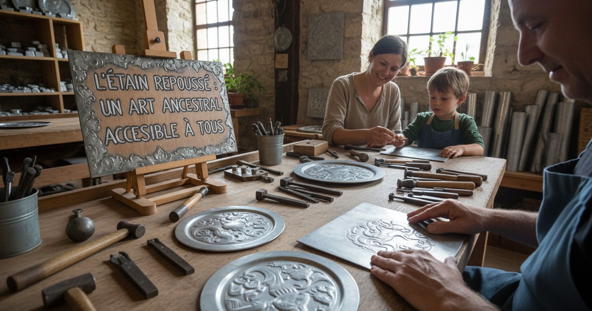 L’étain repoussé : un art ancestral accessible à tous