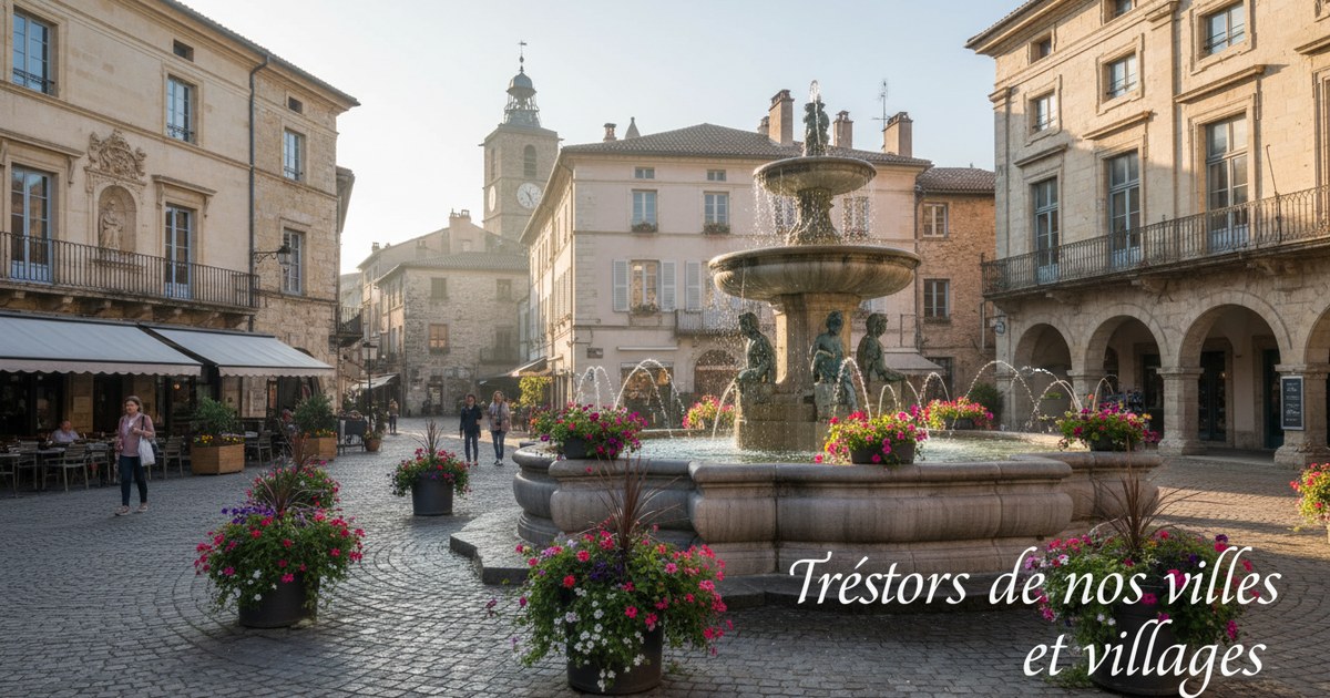 Les fontaines de place, trésors de nos villes et villages