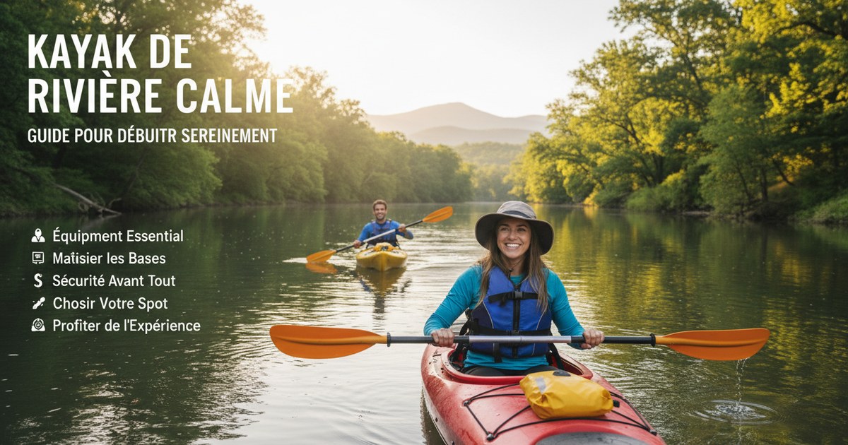 Kayak de rivière calme : guide pour débuter sereinement