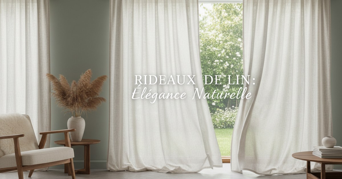 Les rideaux de lin : élégance naturelle pour votre intérieur