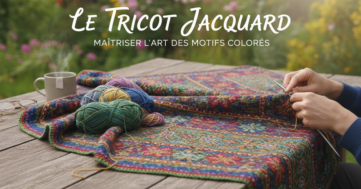 Le tricot jacquard : maîtriser l’art des motifs colorés